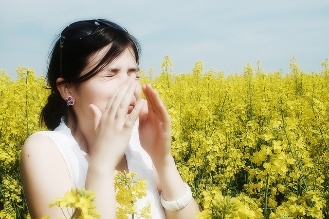 Аллергия на носу красное пятно